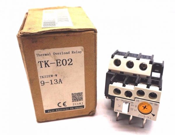 NEW FUJI ELECTRIC TK-E02 THERMAL OVERLOAD RELAY TKE02