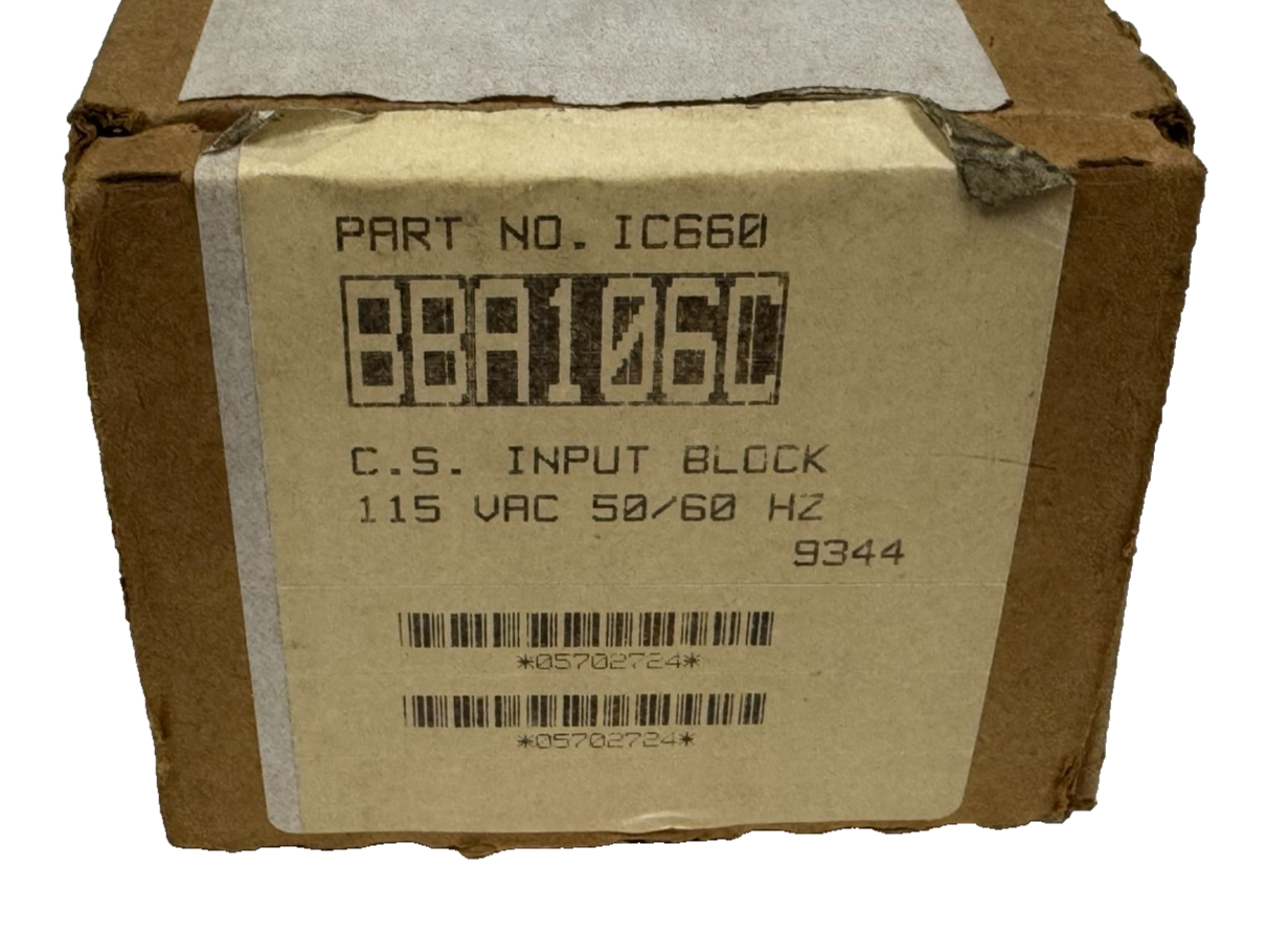 NEW GE FANUC IC660BBA106C CURRENT/SOURCE ANALOG INPUT BLOCK IC660BBA106 - Image 5