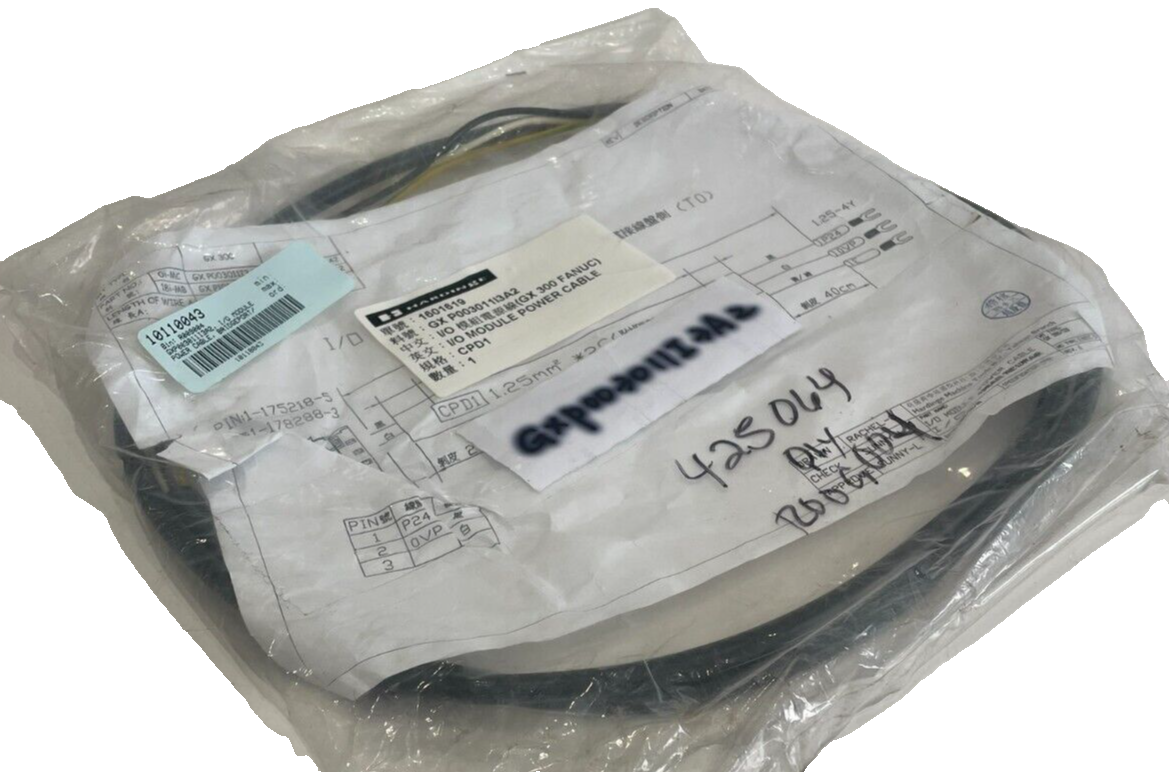 NEW HARDINGE GX P003011I3A2 I/O MODULE POWER CABLE 1601619 - SB ...