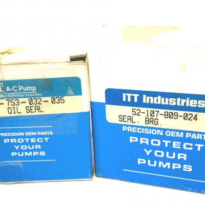 NEW ITT INDUSTRIES 52-107-809-024 SEAL BEARING  & CP-753-032-035 OIL SEAL