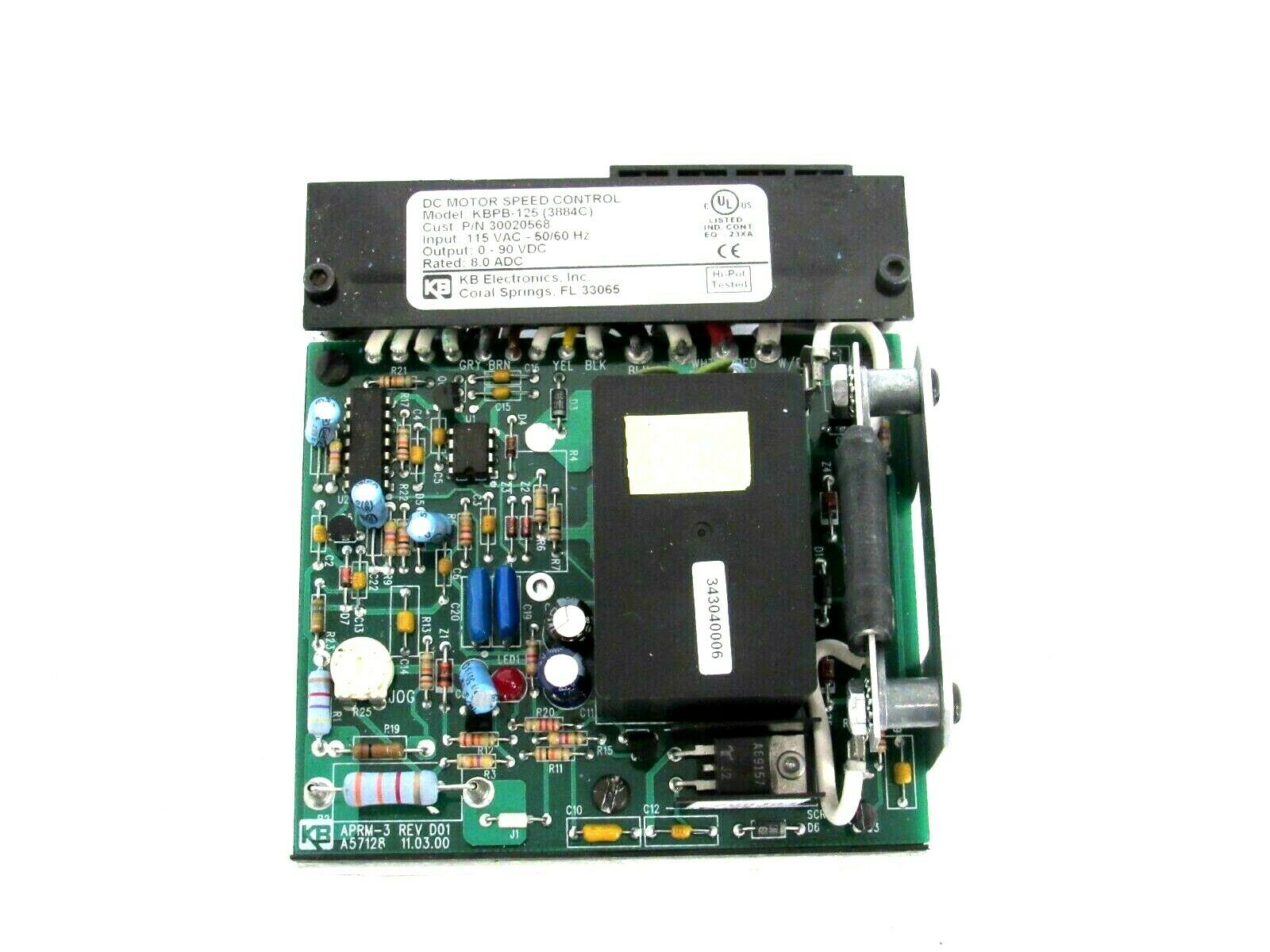 NEW KB ELECTRONICS KBPB-125 DC MOTOR SPEED CONTROL KBPB125 - Image 3