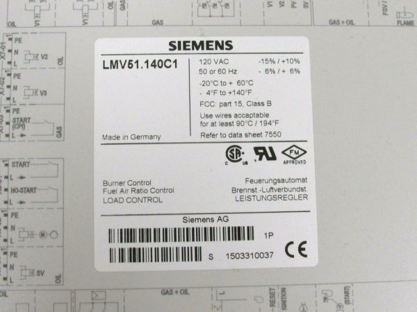 NEW SIEMENS LMV51.140C1 BURNER LOAD CONTROL LMV51140C1 - Image 4