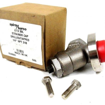 NEW SPIRAX SARCO UTD30L STRAINER CAP 1/4" NPT 31B L03/DR 1540591