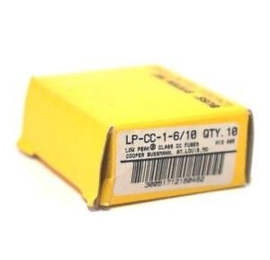 10 NEW BUSSMANN LP-CC-1-6/10 FUSES LPCC1610