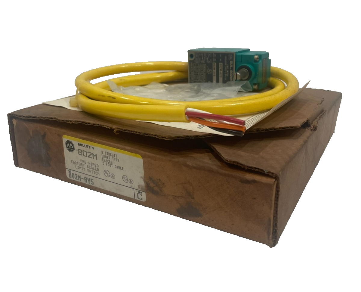 ALLEN BRADLEY 802M-AY5 LIMIT SWITCH SER. C 802M-AX 802MAY5 NEW, SURPLUS