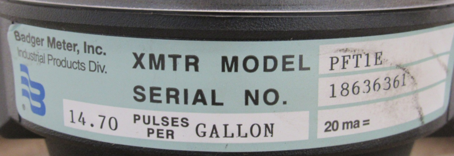 NEW BADGER METER PFT1E FLOW METER 14.70 PPG 2" M170 - Image 4