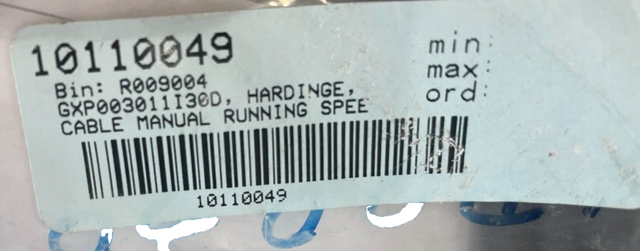 NEW HARDINGE 1601619 POWER CABLE GX P003011I30D - SB Industrial Supply ...