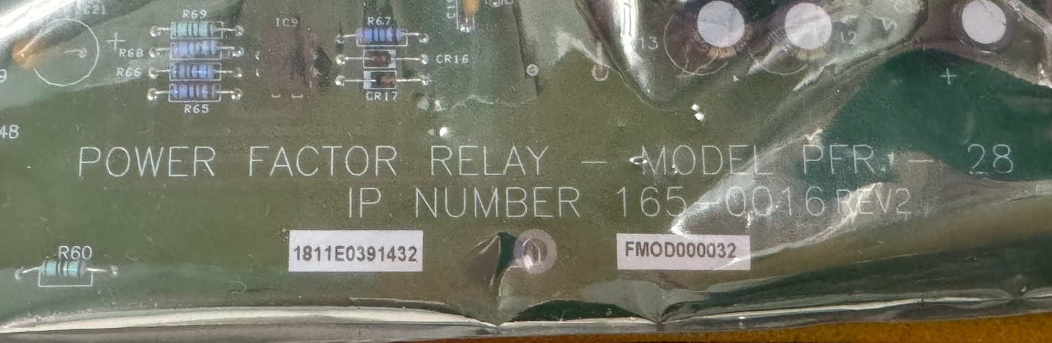 NEW INDUCTOTHERM FMOD000032 POWER FACTOR RELAY CARD PFR-28 165-0016 - Image 3