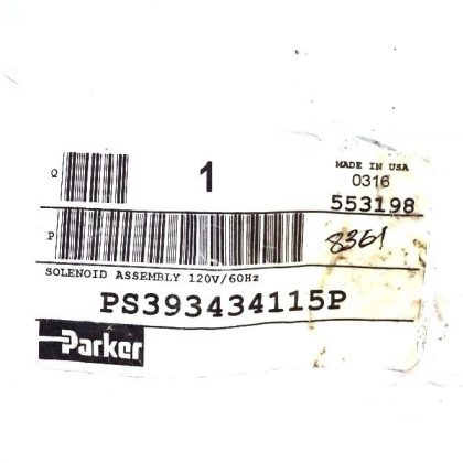 NEW PARKER PS393434115P SOLENOID VALVE COIL