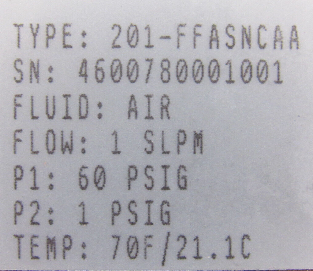 NEW PARKER 201-FFASNCAA MASS FLOW SENSOR 201FFASNCAA - Image 5