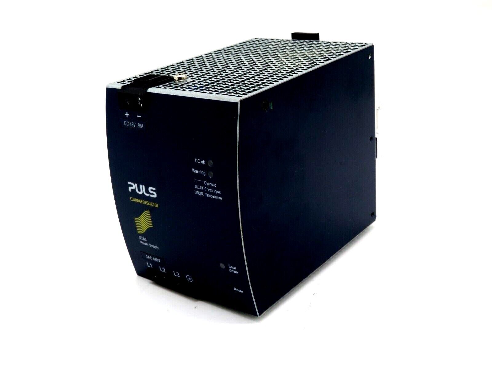 PULS 48vdc 20a DC Power Supply XT40-482 480v 3p input 