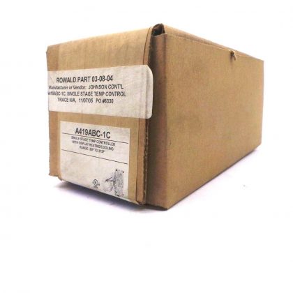 NEW SEALED JOHNSON CONTROLS A419ABC-1C TEMPERATURE CONTROL A419ABC1C