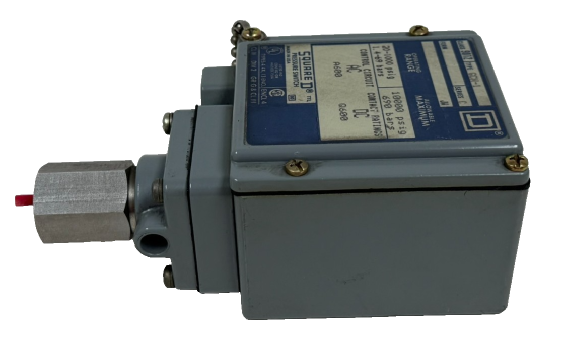 NEW SQUARE D 9012-GCW-1 PRESSURE SWITCH 9012GCW-1 9012GCW1 - Image 3