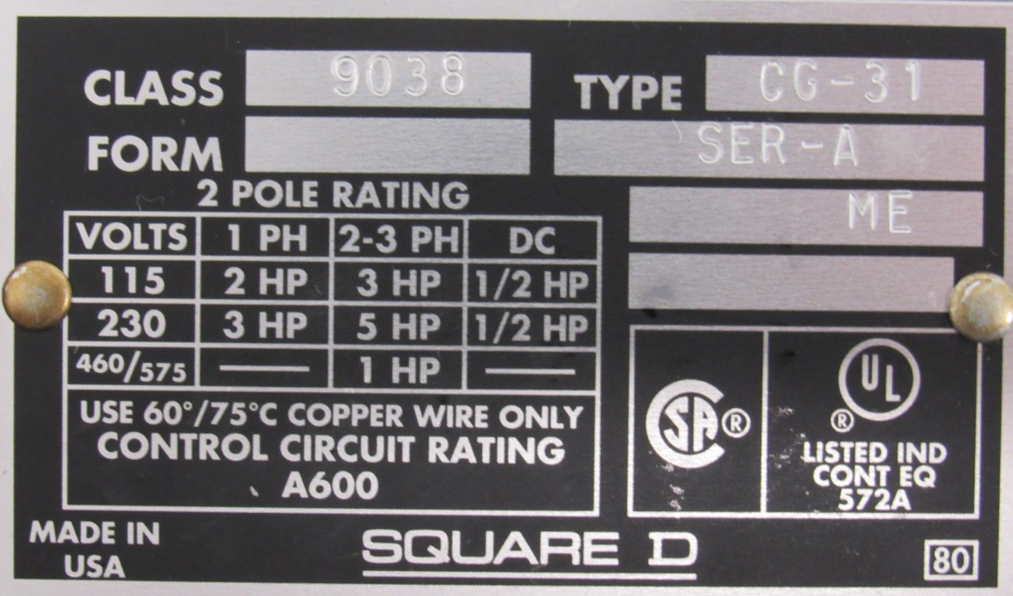 NEW SQUARE D 9038-CG-31 MECHANICAL ALTERNATOR 9038CG31 - Image 4