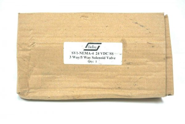 NEW UNITORQ SV1-NEMA-4 24 VDC SS SOLENOID VALVE SV1SS - Image 3