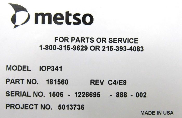 NEW VALMET METSO IOP341 POSITIONER MODULE 181560 - Image 5