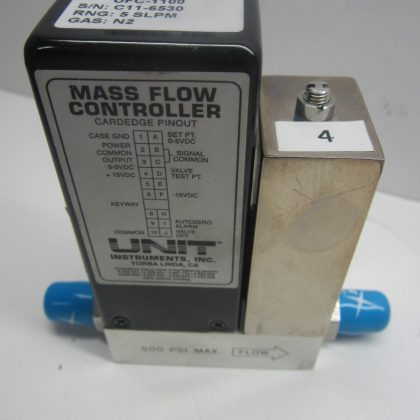 USED Unit Instruments UFC-1100 Mass Flow Controller 5 SLPM Gas N2 UFC1100