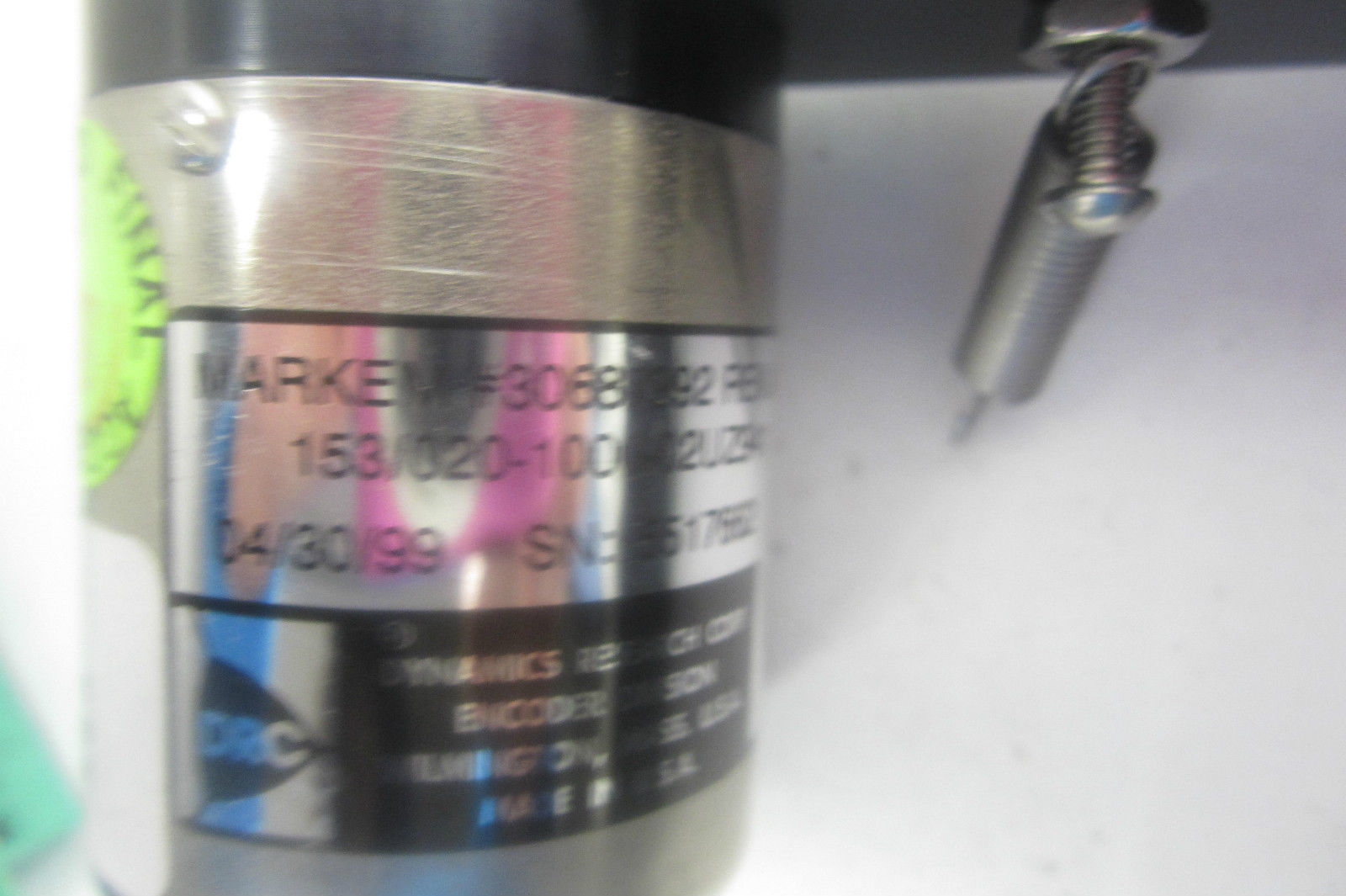 USED DYNAMICS RESEARCH 153/020-1000-02UZ941 ENCODER MARKEM 30687992 153020100002UZ941 - Image 3