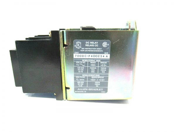NEW ALLEN BRADLEY 700DC-P400Z24 CONTROL RELAY SER.A 700DCP400Z24 - Image 4
