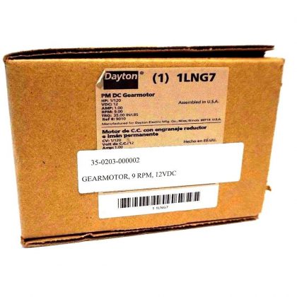 NEW DAYTON 1LNG7 PM DC GEARMOTOR 1/120 H.P.