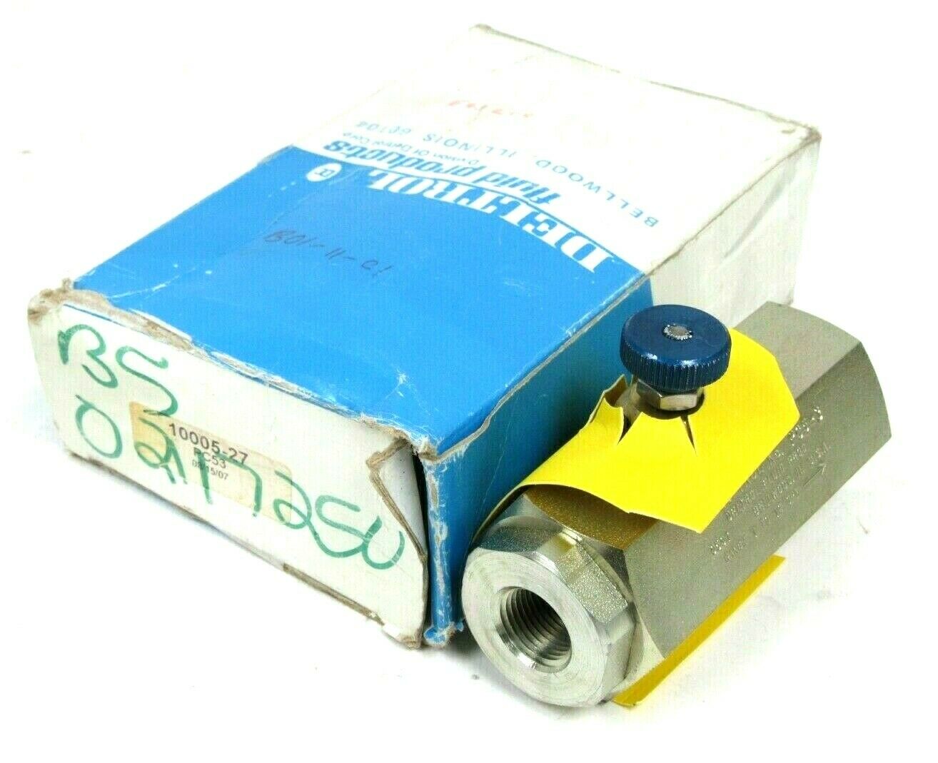 NEW DELTROL 10005-27 PC5-3 FLOW REGULATOR VALVE PC53