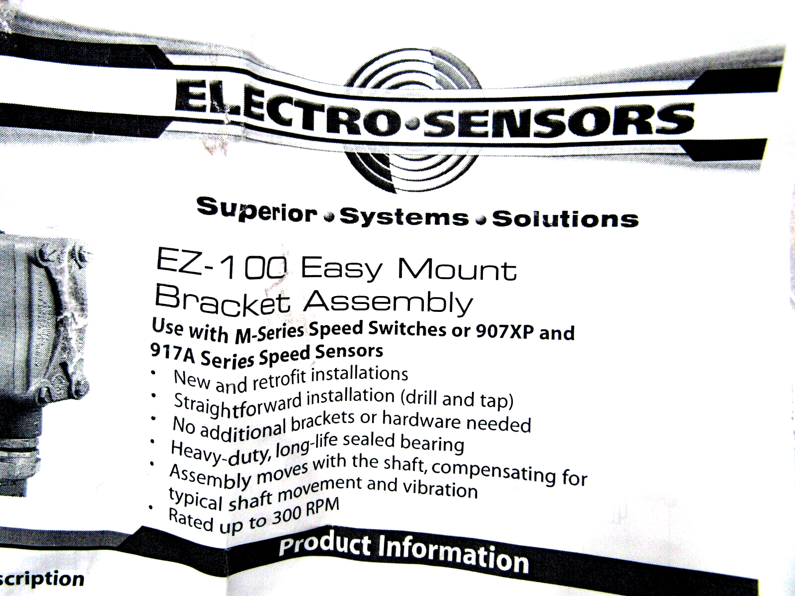 NEW ELECTOR SENSORS EZ-100 MOUNTING BRACKET ASSEMBLY EZ100 - Image 5