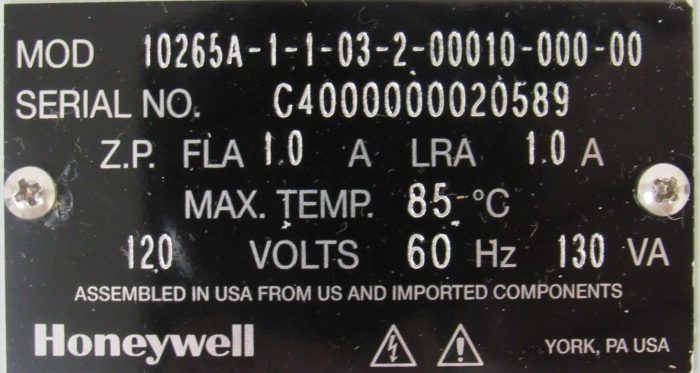 NEW HONEYWELL 10265A-1-1-03-2-00010-000-00 ACTUATOR 10265A110320001000000 - Image 7