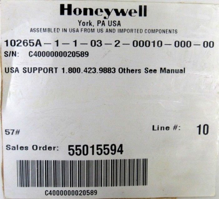 NEW HONEYWELL 10265A-1-1-03-2-00010-000-00 ACTUATOR 10265A110320001000000 - Image 8