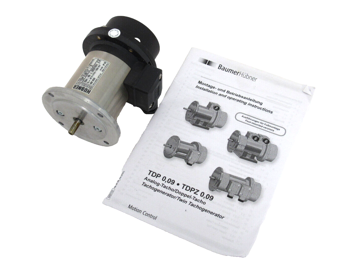 NEW HUBNER TDP 0,09 LT-3 TACHOGENERATOR TDP009LT3