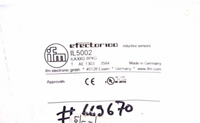NEW IFM EFECTOR ILA3002-BPKG PROXIMITY SENSOR IL5002 - Image 3