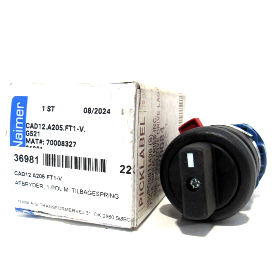 NEW KRAUS & NAMIER CAD12.A205.FT1-V.G52 SWITCH CAD12A205FT1VG52