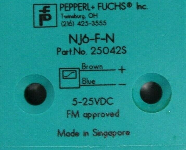 NEW LOT OF 4 PEPPERL+FUCHS NJ6-F-N PROXIMITY SWITCH 25042S NJ6FN - Image 4