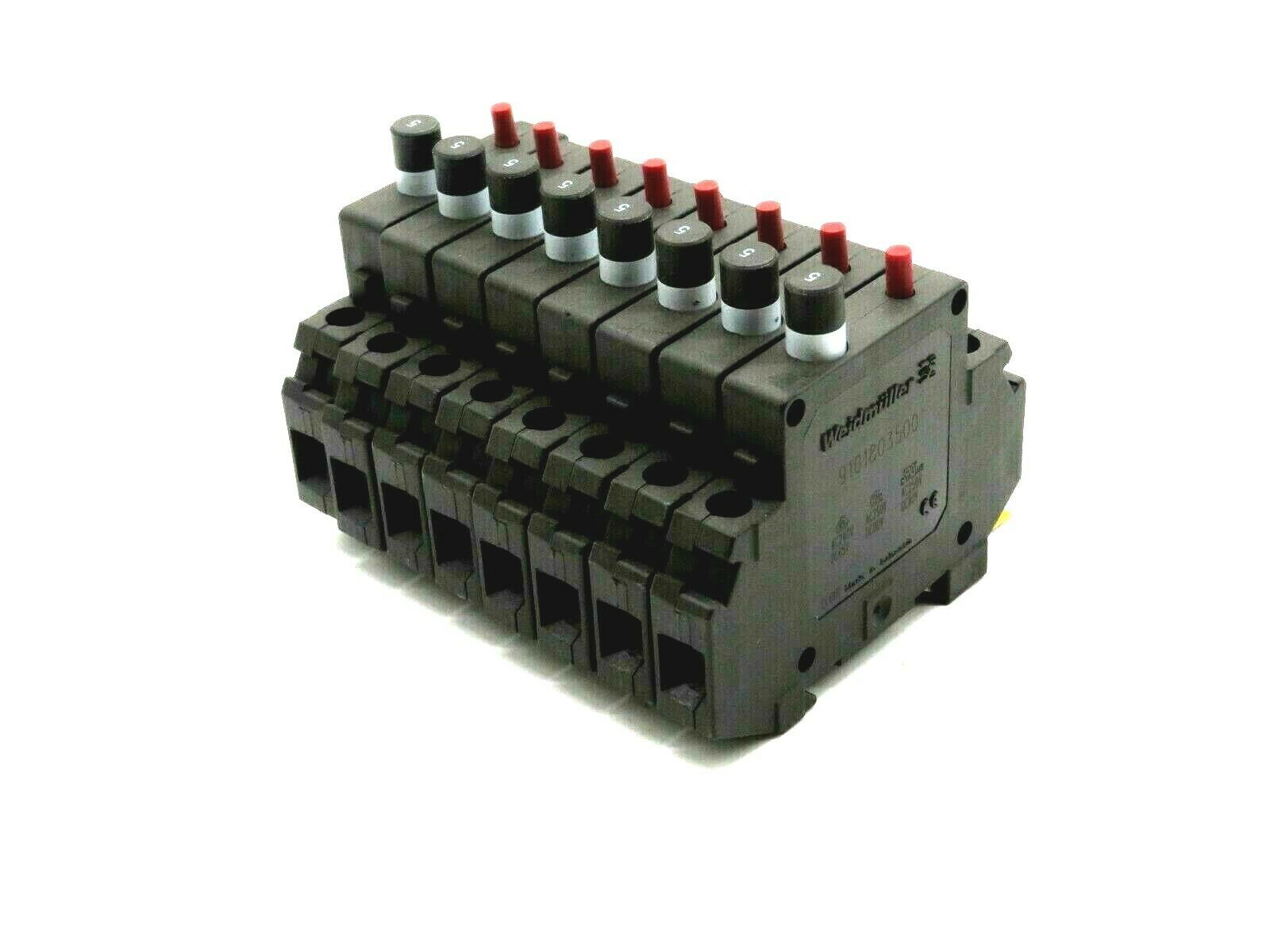 NEW LOT OF 8 WEIDMULLER 9101803500 CIRCUIT BREAKER