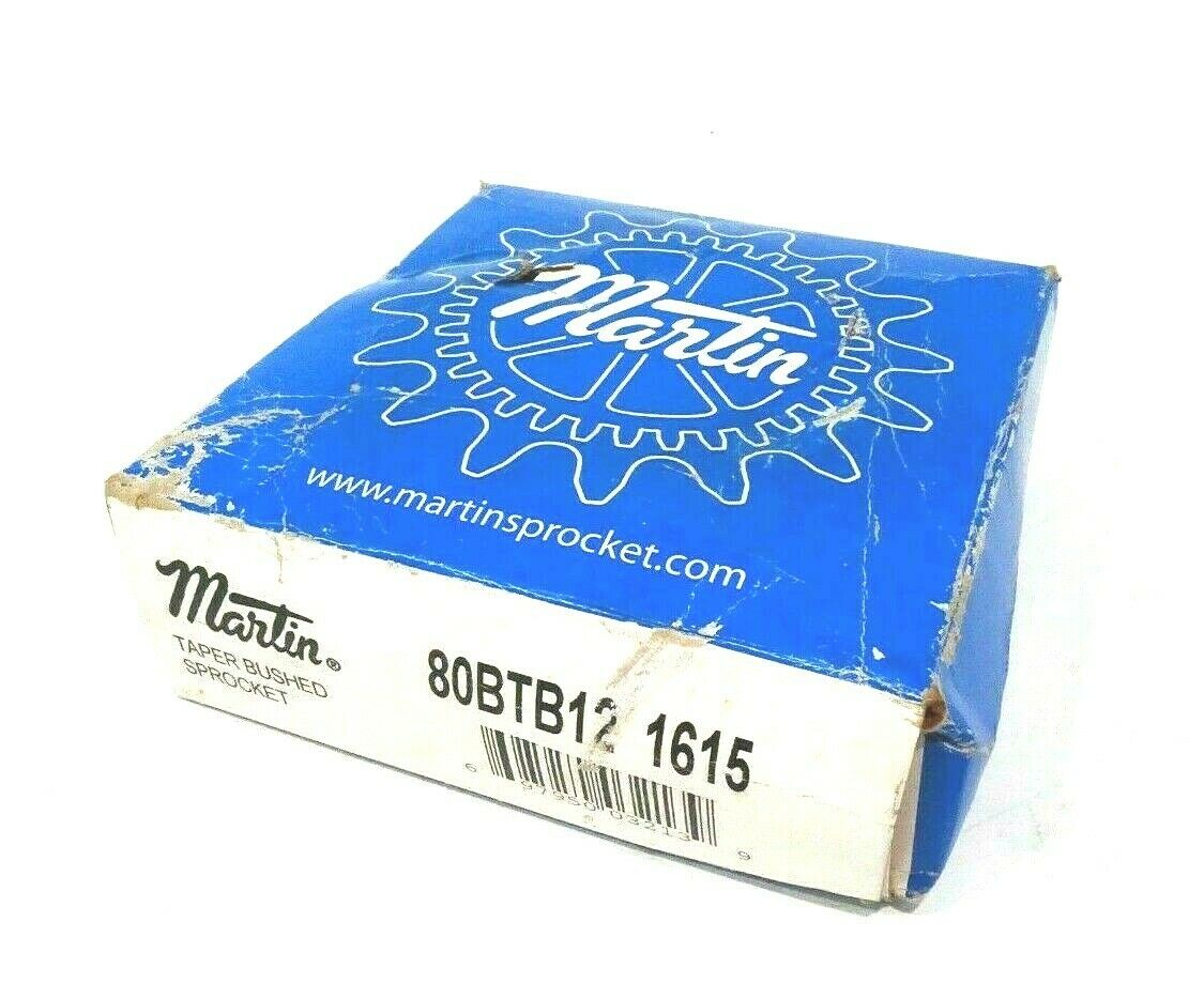 NEW MARTIN SPROCKET 80BTB12 1615TAPER BUSHED SPROCKET 80BTB121615 SB Industrial Supply, Inc.