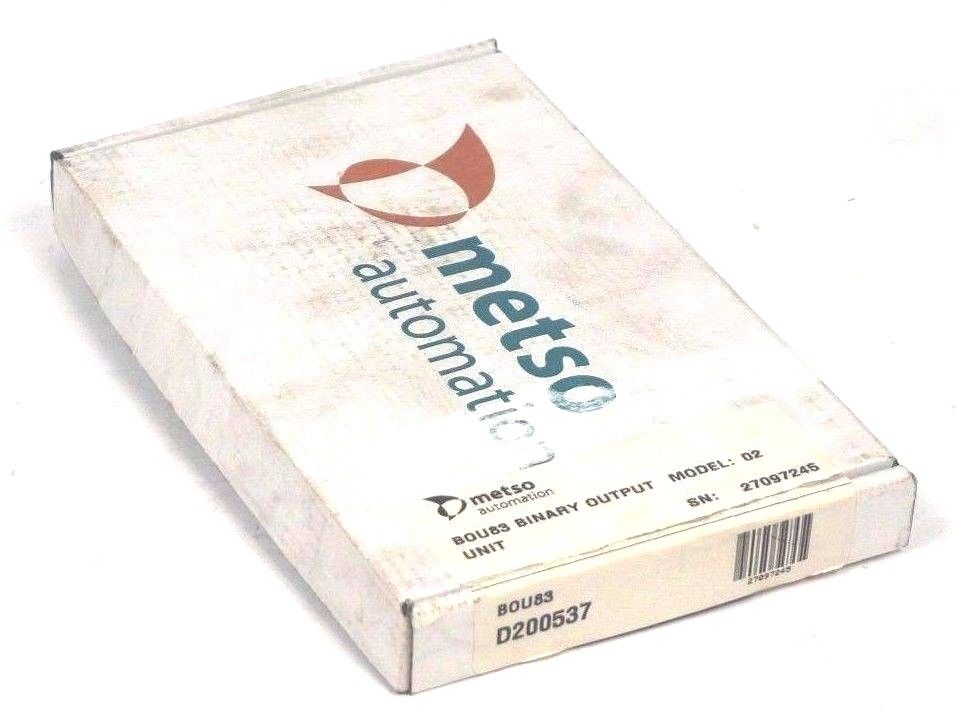 NEW METSO AUTOMATION BOU-83 BINARY OUTPUT MODEL: 02 , D200537 , BOU83