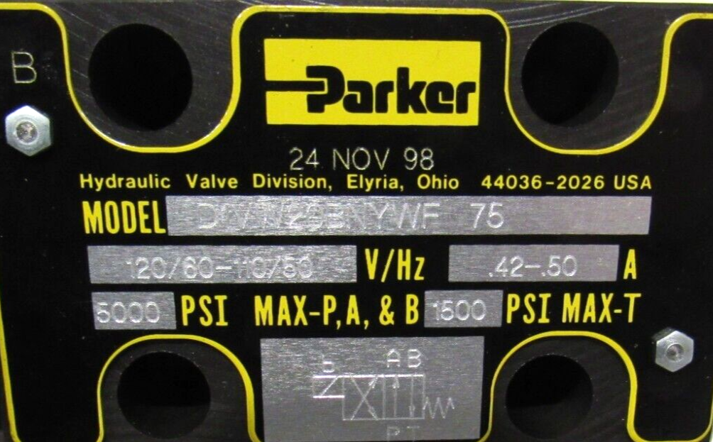 NEW PARKER D1VW20BNYWF-75 CONTROL VALVE D1VW20BNYWF75 - Image 4