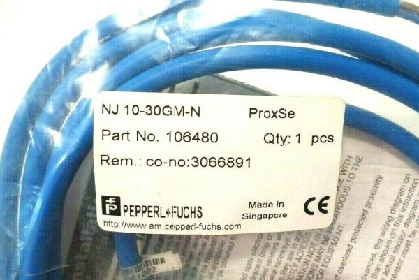 NEW PEPPERL & FUCHS NJ10-30GM-N PROXIMITY SENSOR 106480 NJ1030GMN - Image 3