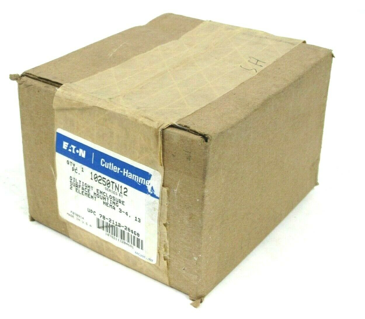 NEW SEALED EATON CUTLER HAMMER 10250TN12 OILTIGHT ENCLOSURE