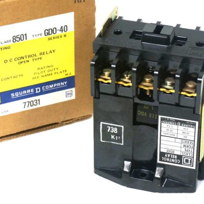 NEW SQUARE D 8501-GD0-40 CONTROL RELAY 8501GD0-40, 8501GD040