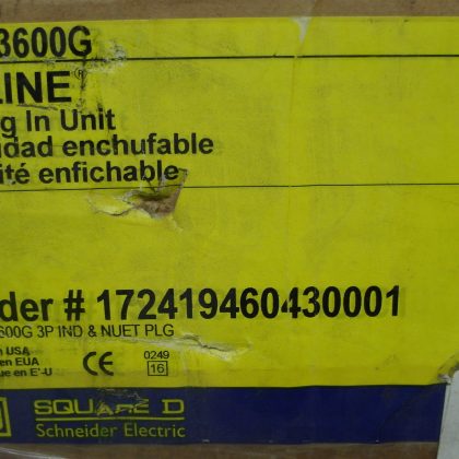 NEW  SQUARE D PGD3600G  BUSWAY  I-LINE PLUG IN UNIT
