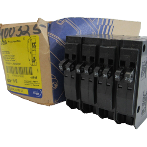 NEW SQUARE D QOT2020 CIRCUIT BREAKER 2-20A LOT OF 4