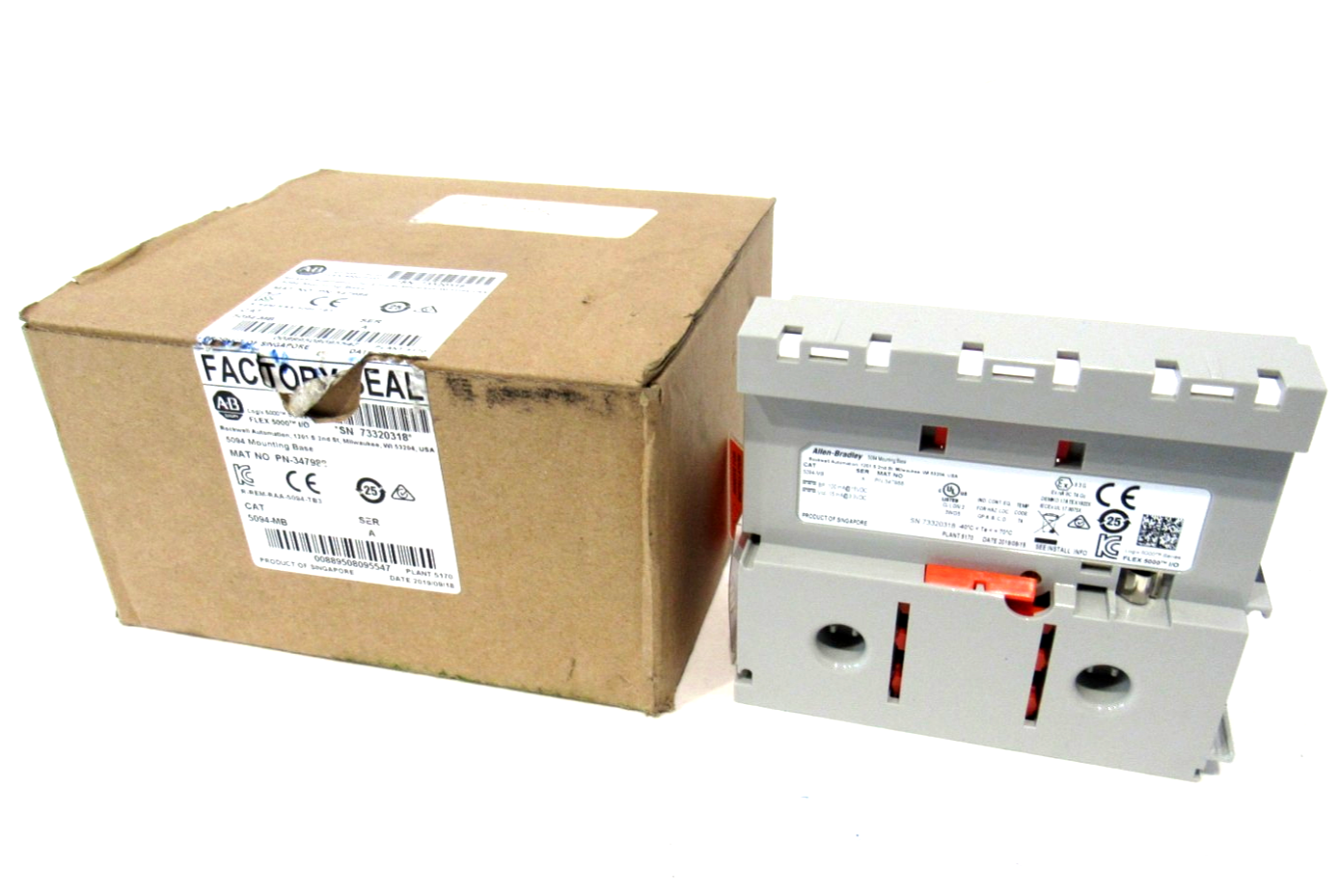 ALLEN BRADLEY 5094-MB MOUNTING BASE SER.A 5094MB NEW SURPLUS