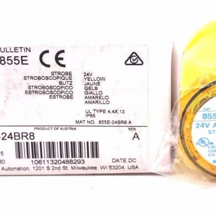 NEW ALLEN BRADLEY 855E-24BR8 STACK LIGHT SER.A 855E24BR8