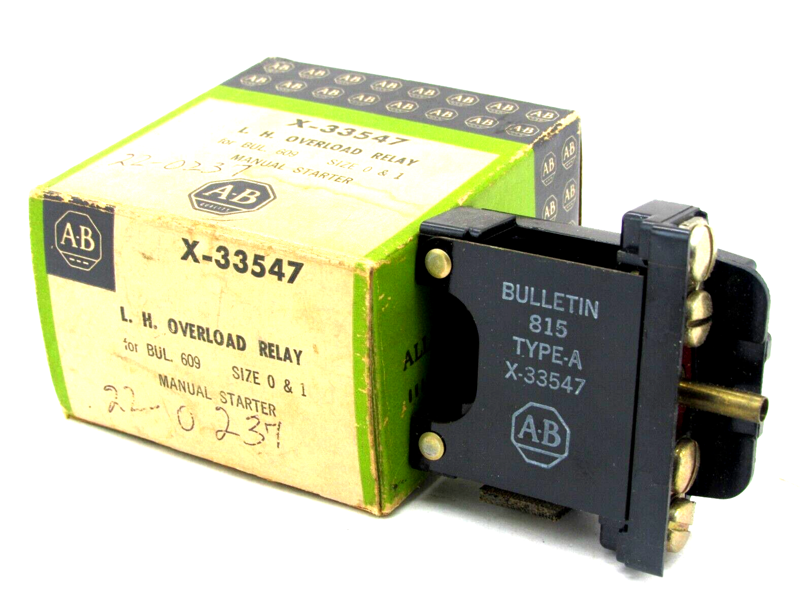 NEW ALLEN BRADLEY X-33547 OVERLOAD RELAY X33547 - SB Industrial Supply ...