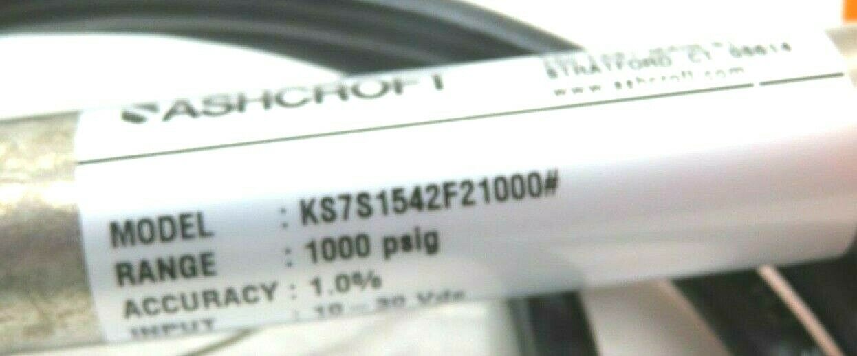 NEW ASHCROFT KS-7-S15-42-F2 TRANSDUCER KS7S1542F2 - Image 5