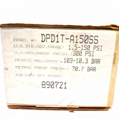 NEW BARKSDALE DPD1T-A150SS PRESSURE SWITCH DPD1TA150SS