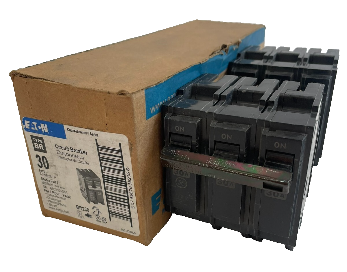 NEW EATON BR230 CIRCUIT BREAKER 30AMP LOT OF 2