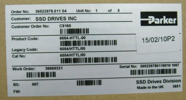 NEW PARKER 690+0040D/460/1BN DRIVE 690-432590D0-B00W00-B400 6901-00-G - Image 7