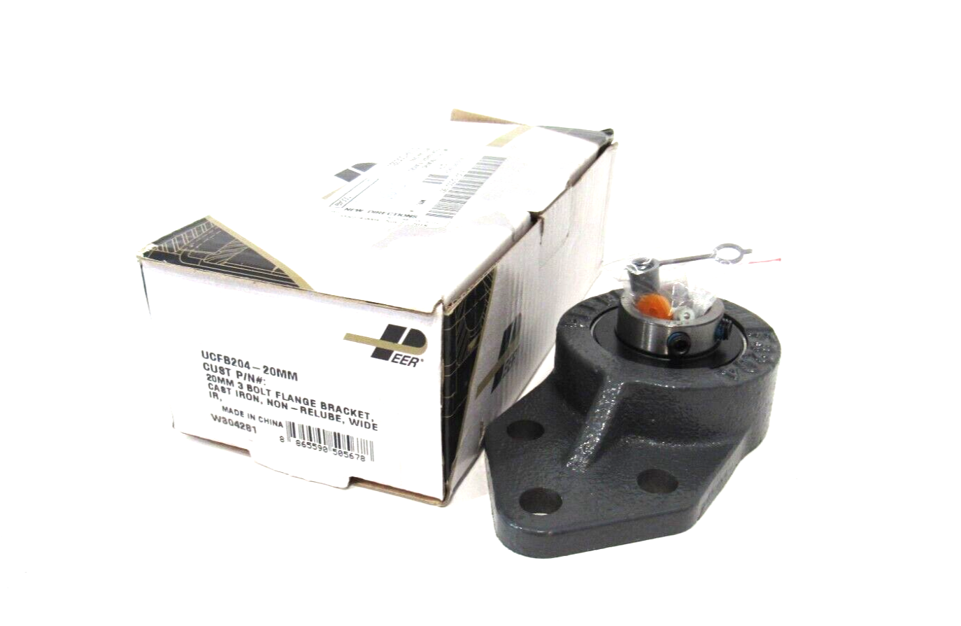 NEW PEER UCFB204-20MM FLANGE BEARING UCFB20420MM