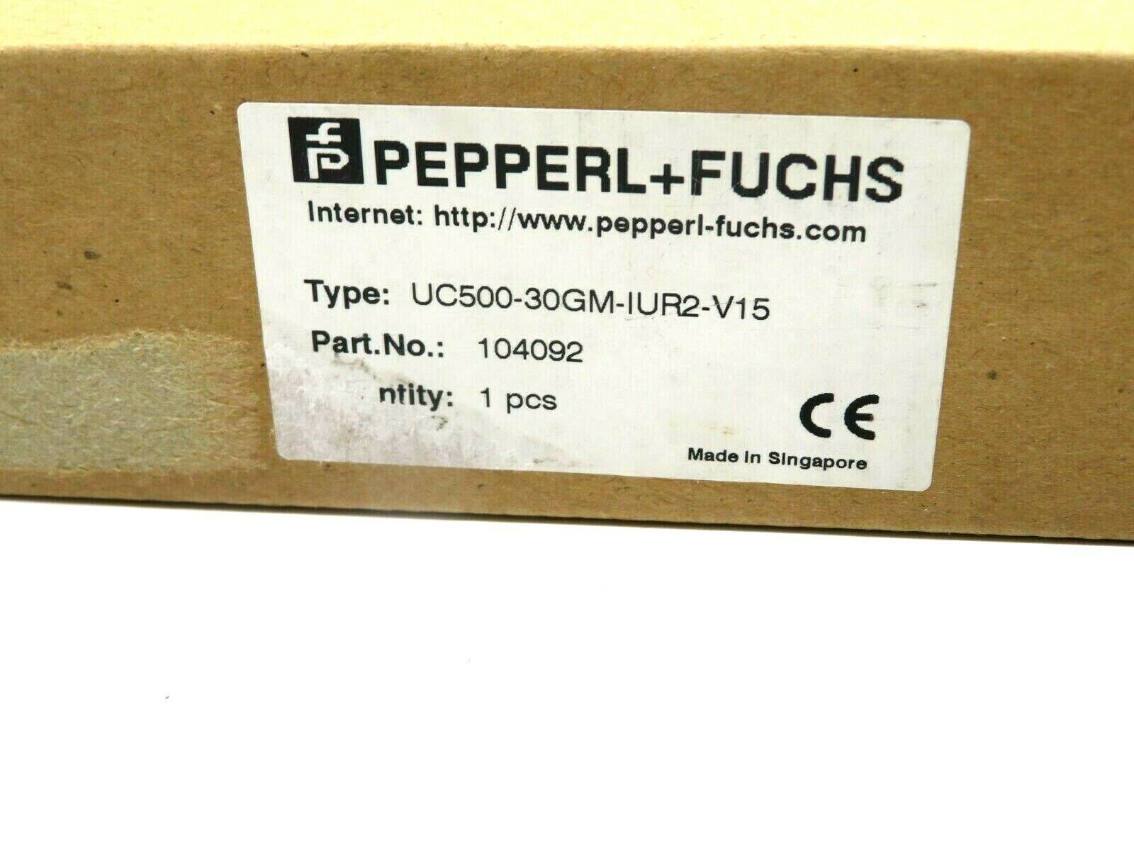 NEW PEPPERL+FUCHS UC500-30GM-IUR2-V15 SENSOR 104092 UC50030GMIUR2V15 - Image 6